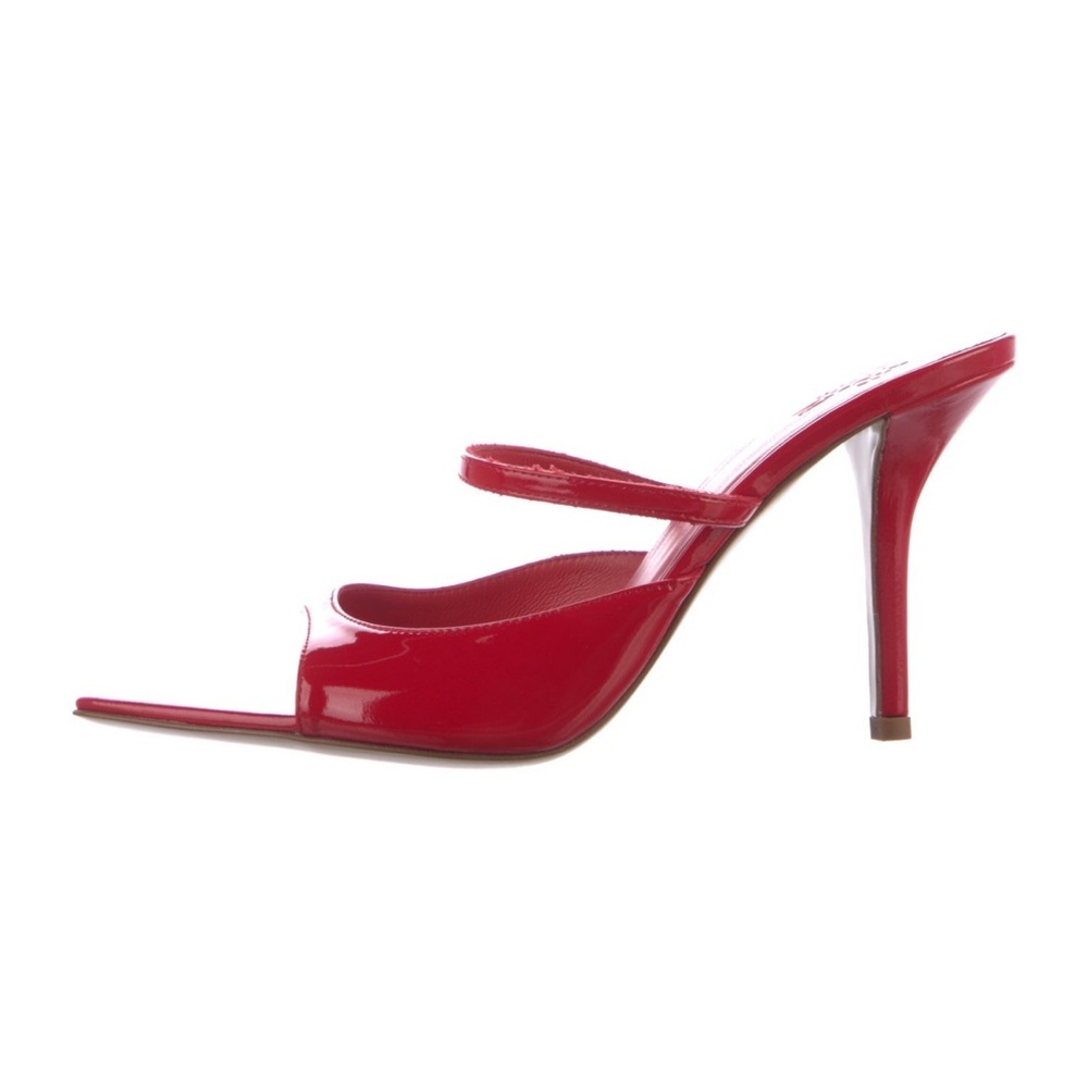 Gia Borgini patent leather sandals size 7